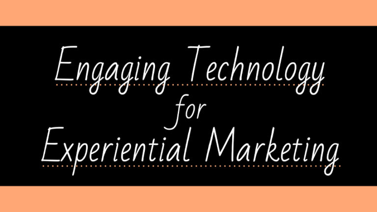 Engaging Tech For Experiential Marketing Infographic