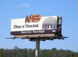 Cracker Barrell Out of Home Billboard Campaign