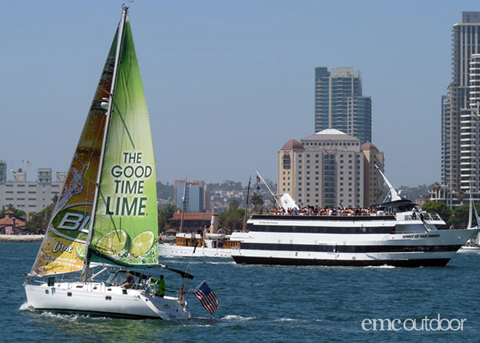 sail boat advertising