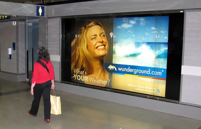 Image of a spectacular airport diorama used to promote a website