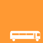 shuttle bus advertising icon