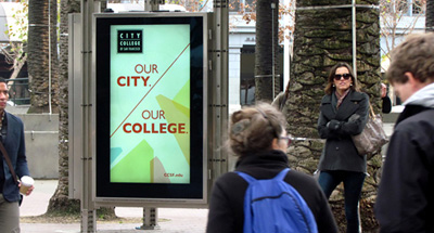 Digital Billboard Advertising for City College of San Francisco