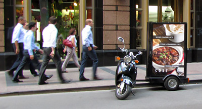 Scooter Advertising for Cosi