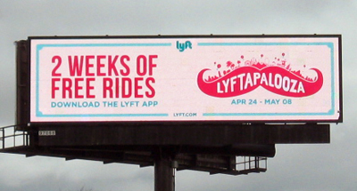 Digital Billboard Advertising for Lyft