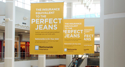 Mall Advertising for Nationwide Insurance