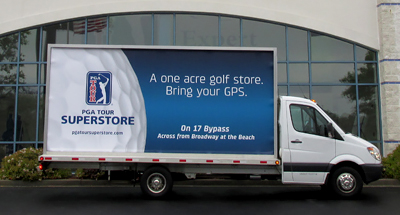 Mobile Billboard Advertising for PGA Tour Superstore
