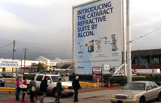 Image of giant mobile display in New Orleans