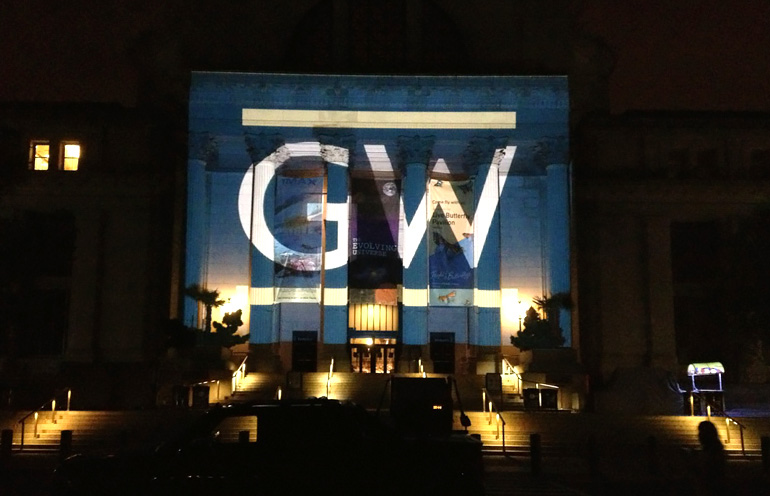 Mobile projection media used in Washington DC