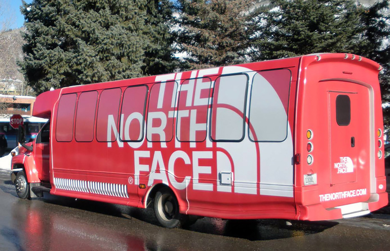 shuttle bus advertising