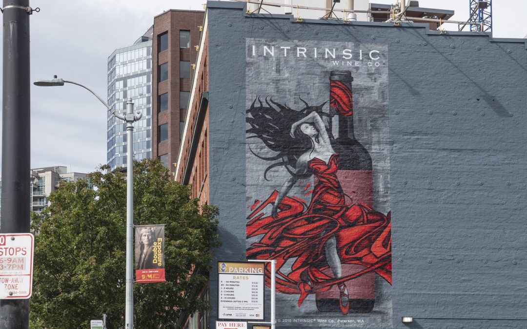Intrinsic Wine Co.: Painted Wall Puts the ‘Art’ of Wine on Display