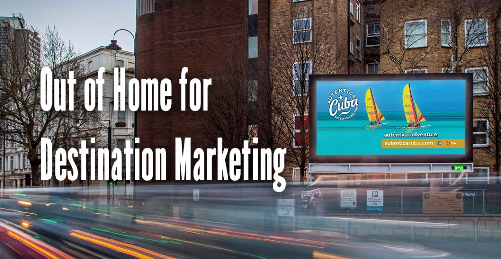 a digital billboard for destination marketing