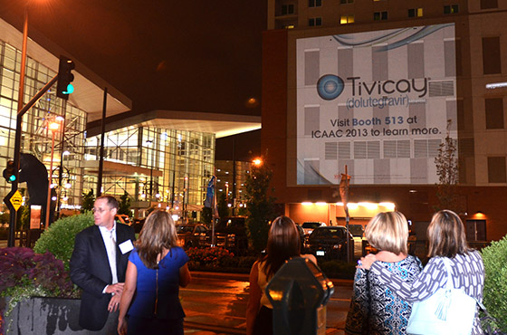 projection media for a major professional conference