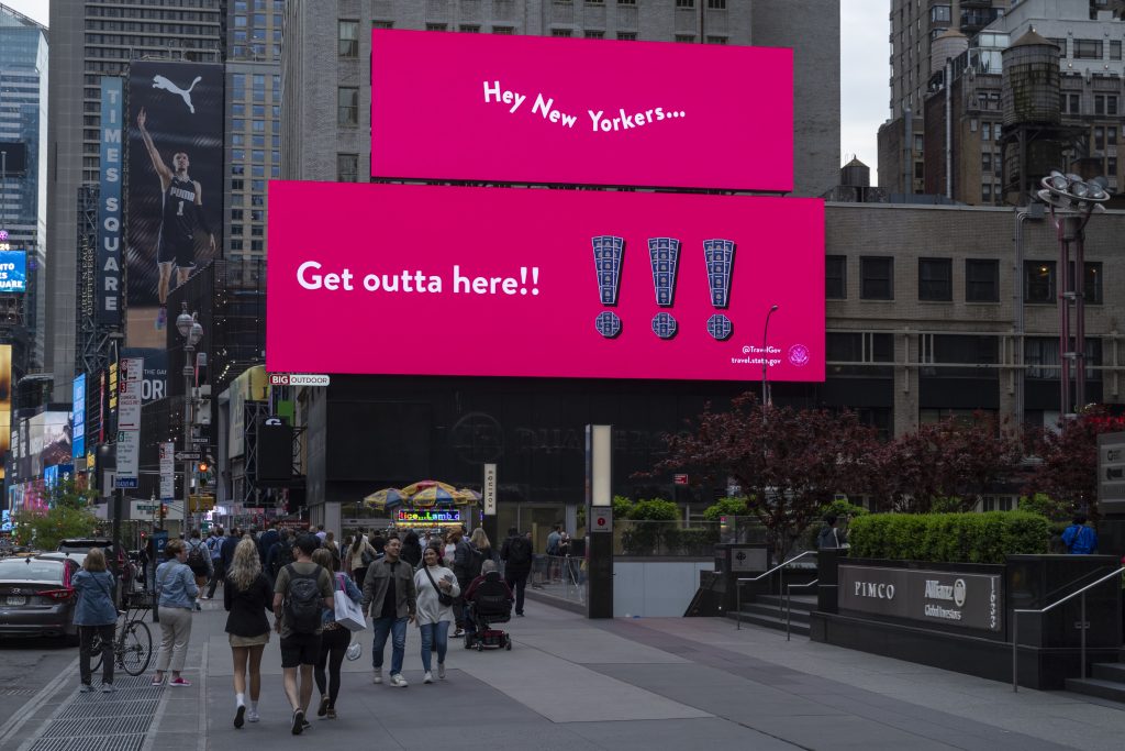 an image of a digital billboard with great OOH creative 